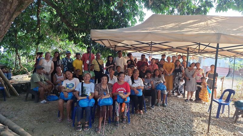 Children at a feeding program